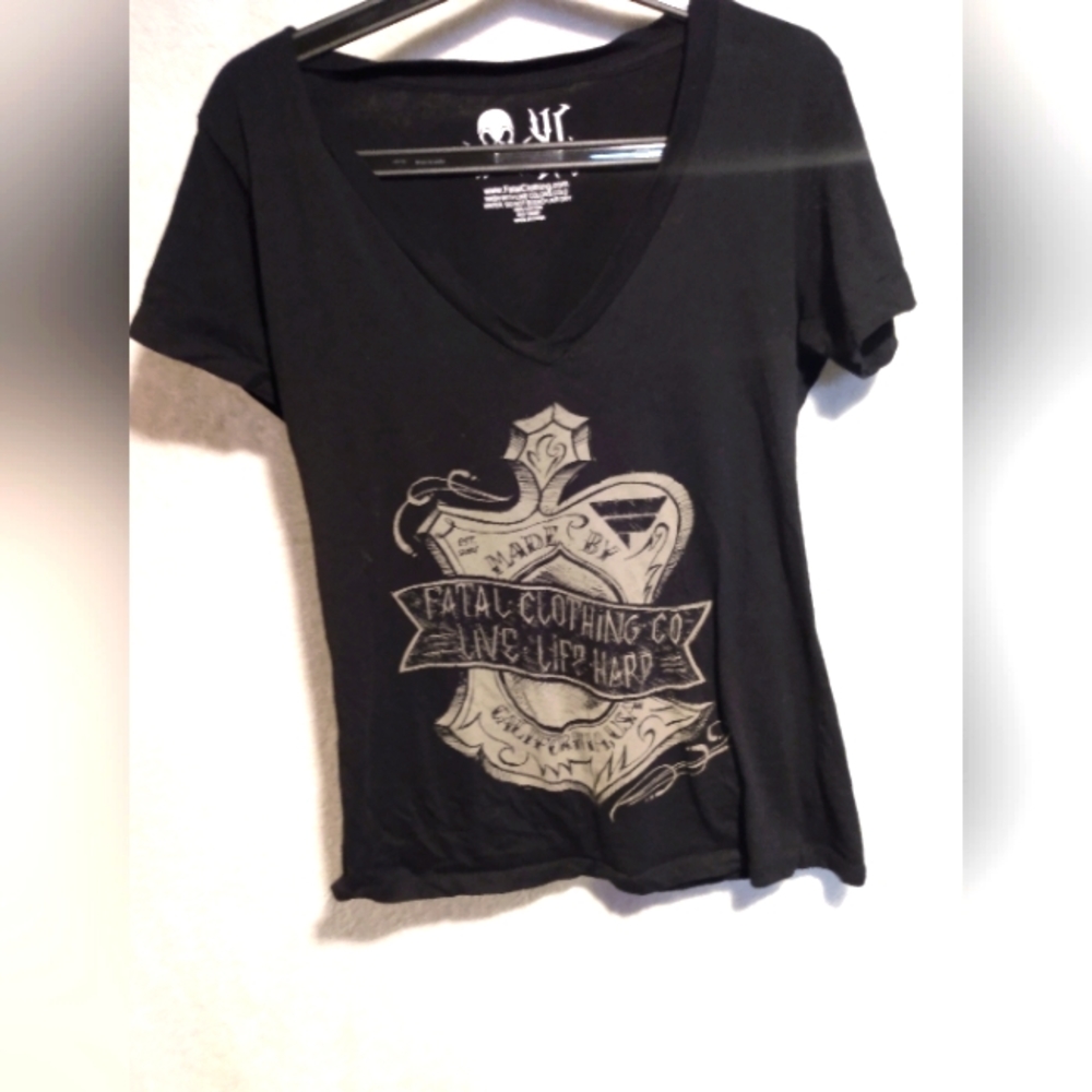 Ed Hardy style v-neck shirt